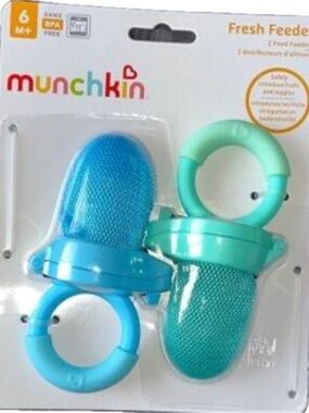 Munchkin Blue and Teal Baby Food Feeders